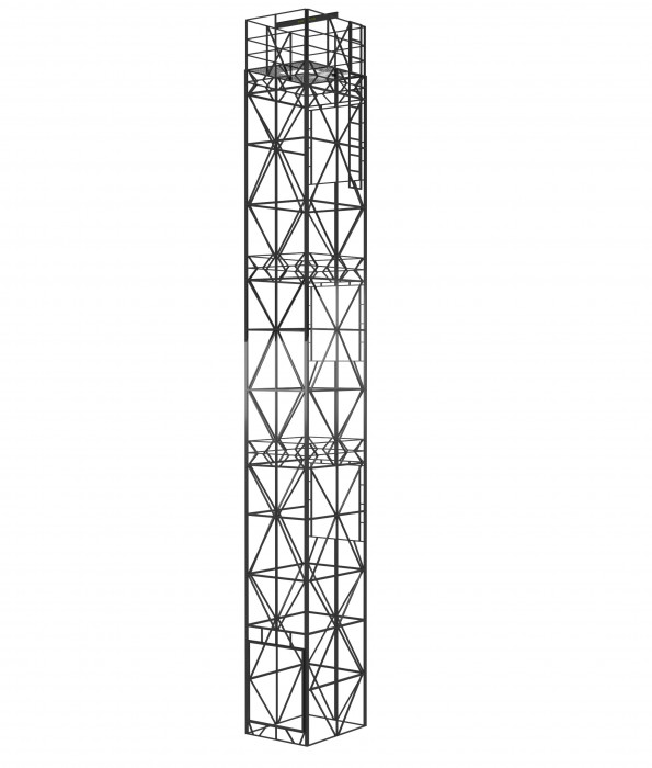 COMP-559 Шахта лифтовая модульная сварная 4 этажа для лифта гп 2000кг (кабина 2000х2000х2100мм)