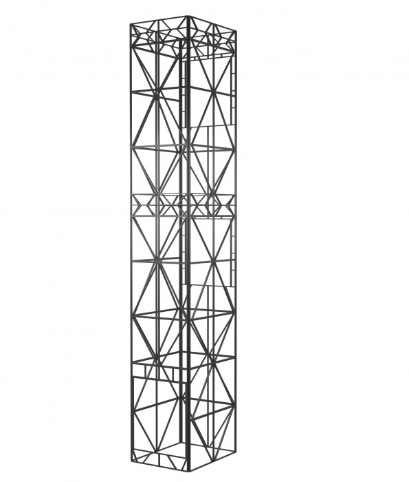 COMP-558 Шахта лифтовая модульная сварная 3 этажа для лифта гп 2000кг (кабина 2000х2000х2100мм)